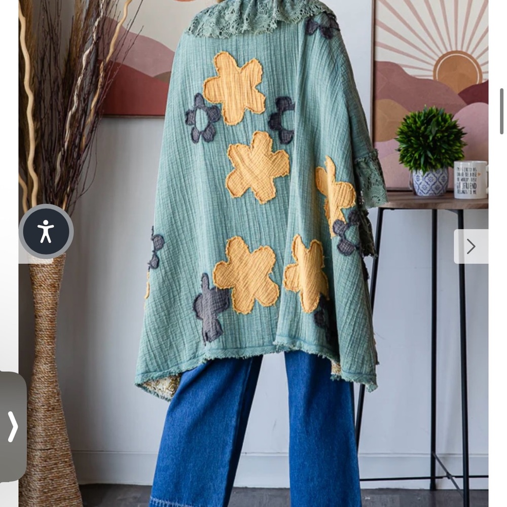 Oli & Hali Multicolor Patchwork Cape - image 2